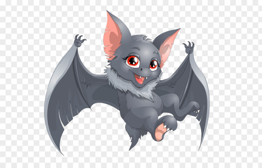 Cartoon Halloween Bat Clip Art PNG