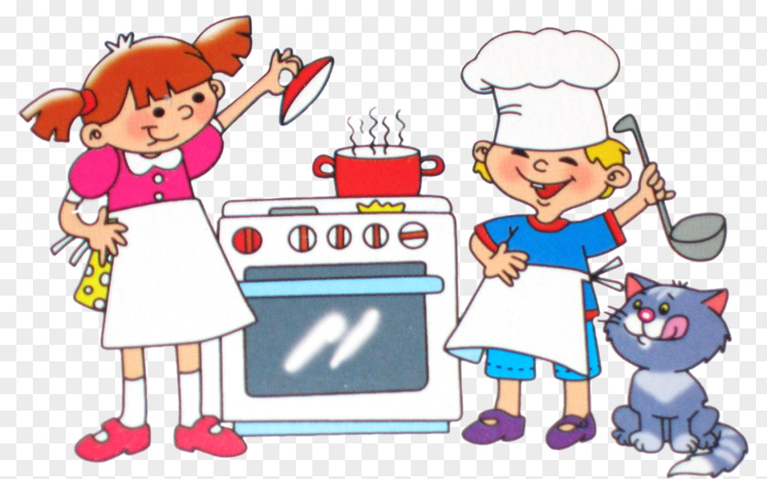 Child Cooking Clip Art PNG