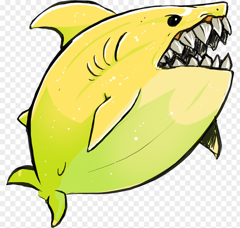 Shark Lemon Drawing Clip Art PNG