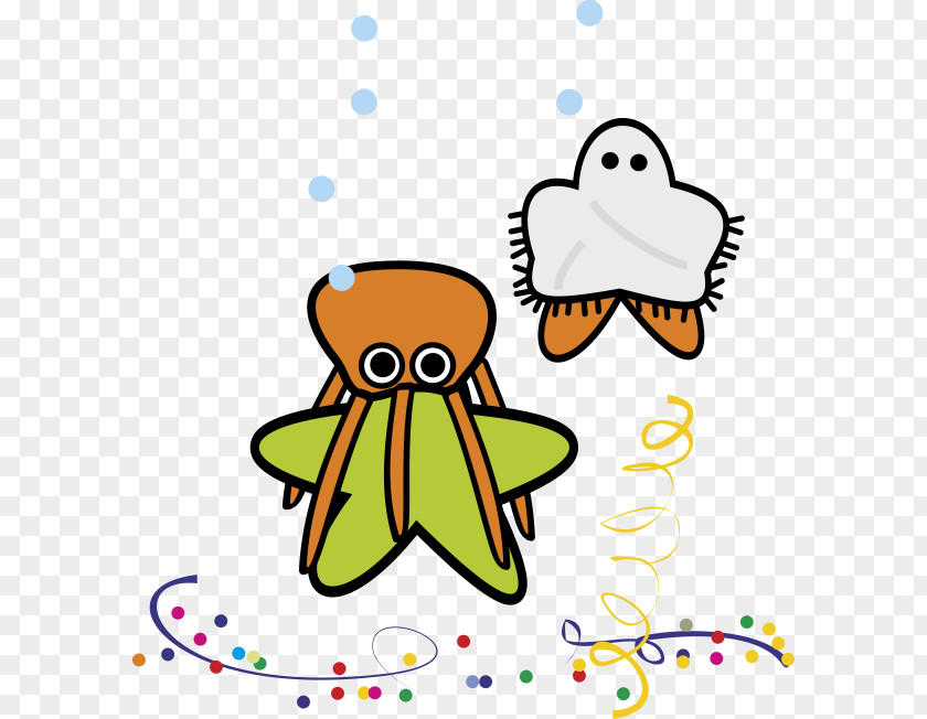 Starfish Carnival Seahorse Party Clip Art PNG
