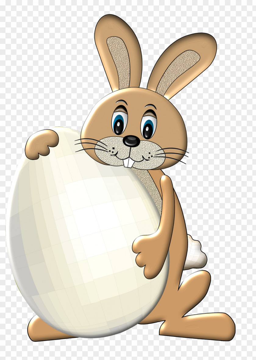 Vector Happy Easter Label Domestic Rabbit Bunny European PNG