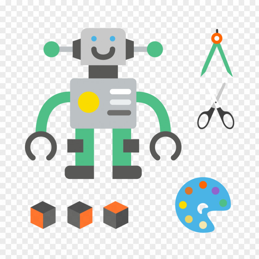 Robot Robotics School Geometry Świetlica PNG