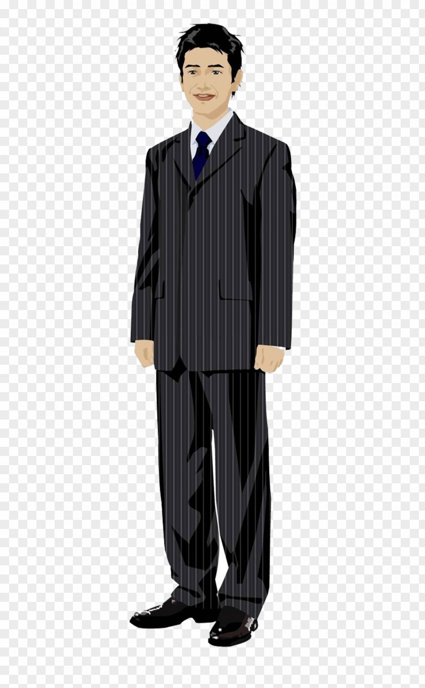 Cartoon Man Standing Animation PNG