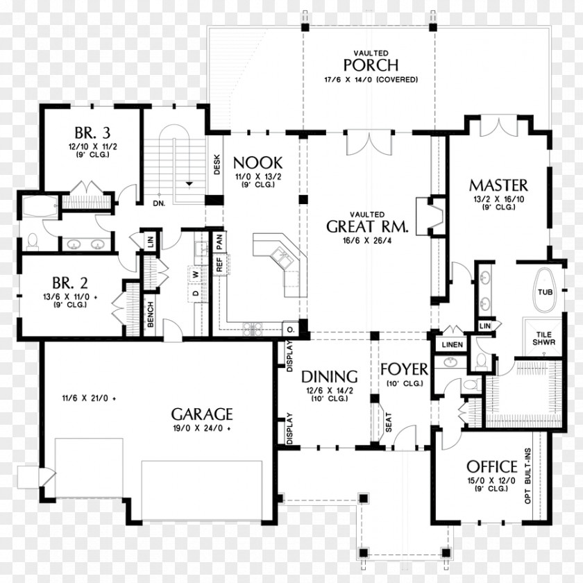 Design Floor Plan House PNG