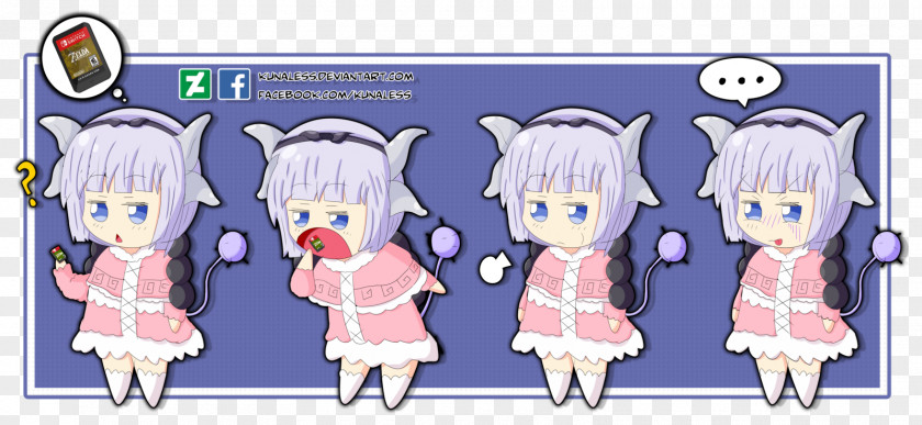 Kanna Kamui Nintendo Switch Kamuy Miss Kobayashi's Dragon Maid Eating PNG