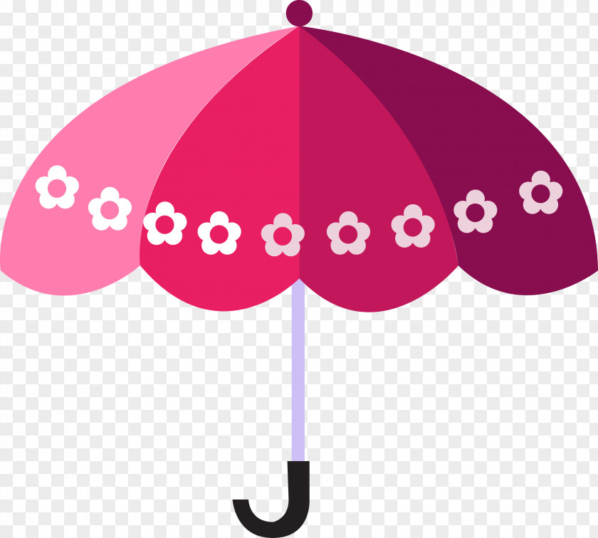 Pink Love Umbrella Clip Art PNG