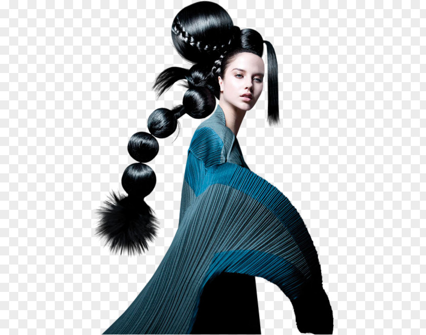 Woman Hair Coloring Black Fantasy PNG