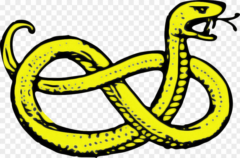 Yellow Serpent Symbol PNG