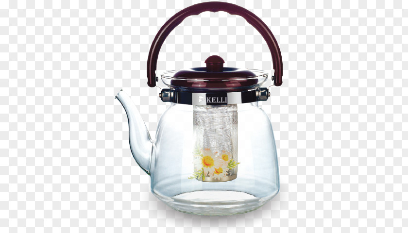 Kettle Teapot Glass Infuser PNG