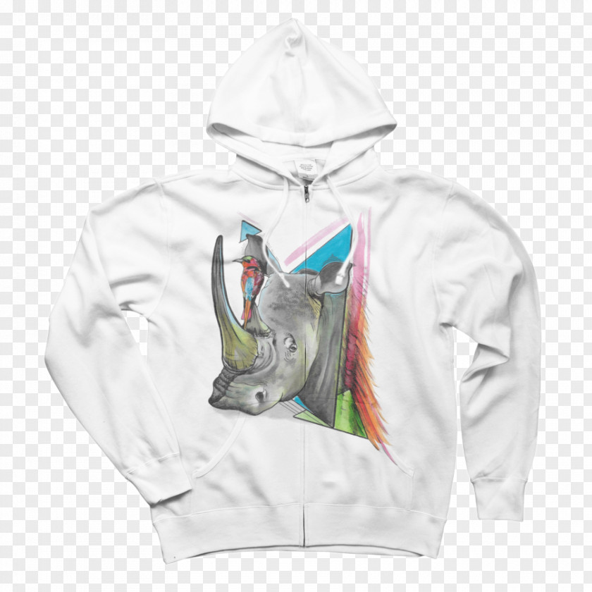 Rhino Hoodie T-shirt Clothing Design By Humans Sweater PNG