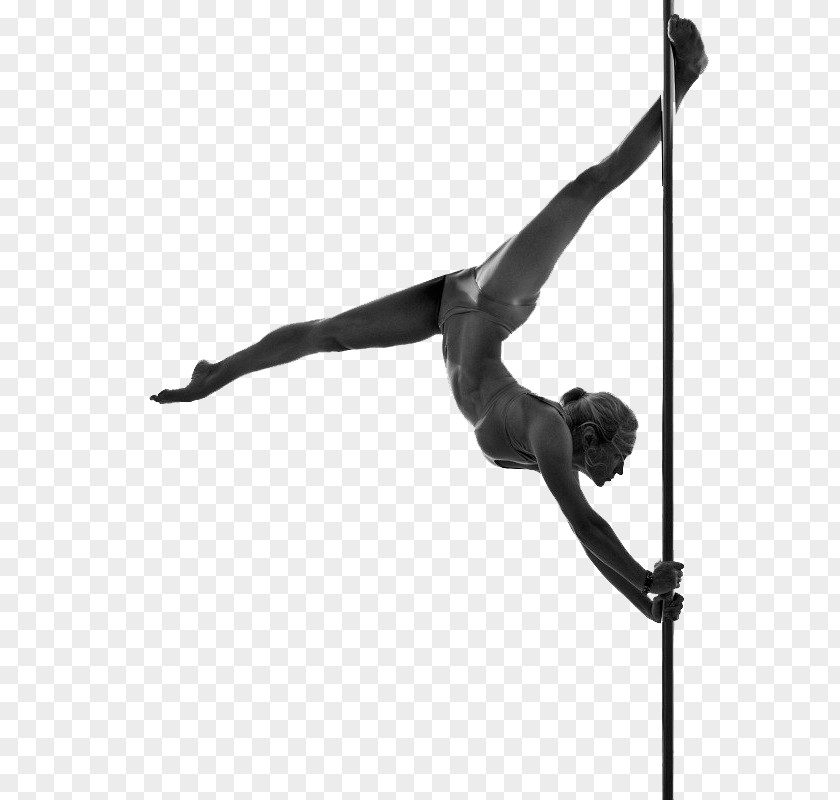 Silhouette Pole Dance PNG