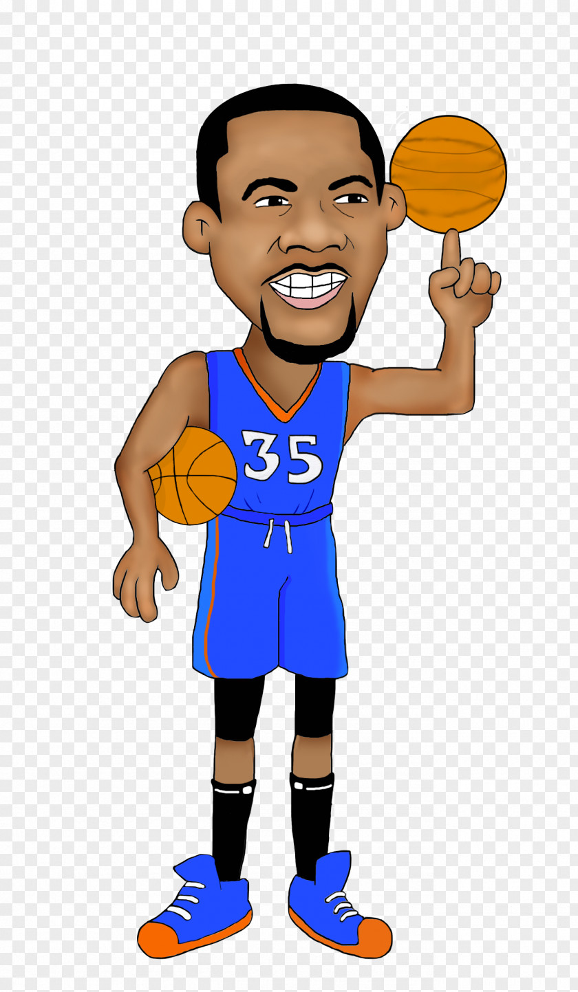 Youngster Watercolor Kevin Durant Golden State Warriors Thumb Human Cartoon PNG