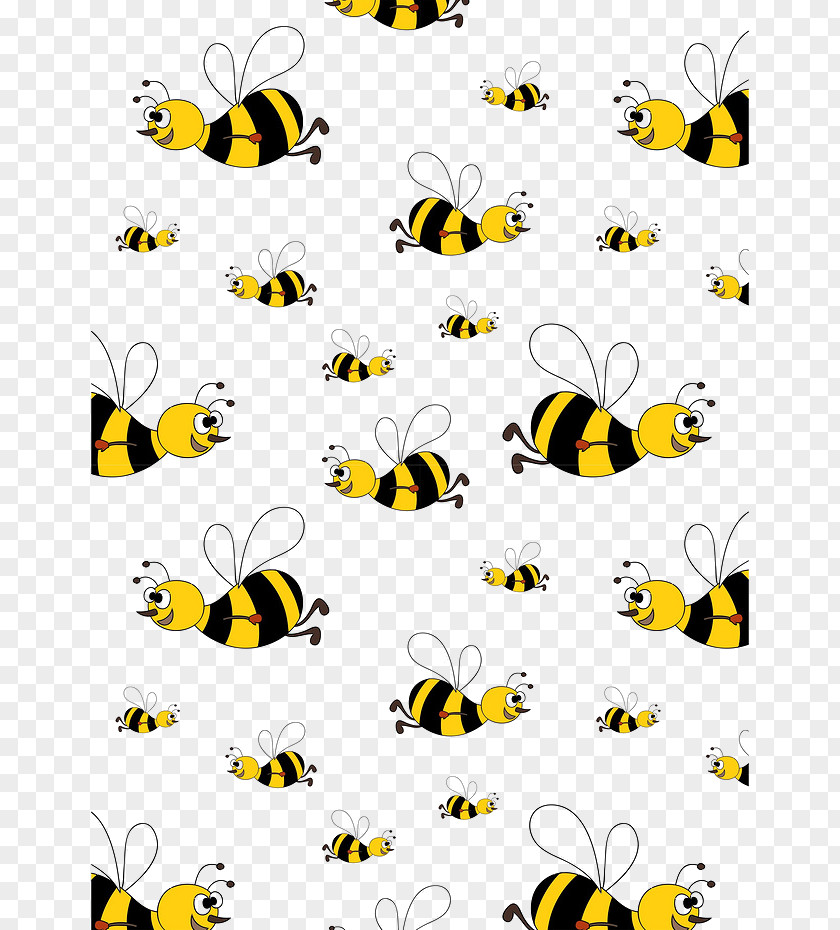 Creative Bee Background Honey Clip Art PNG