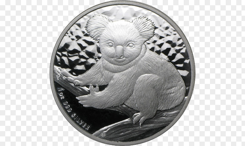 Koala Perth Mint Silver Coin PNG