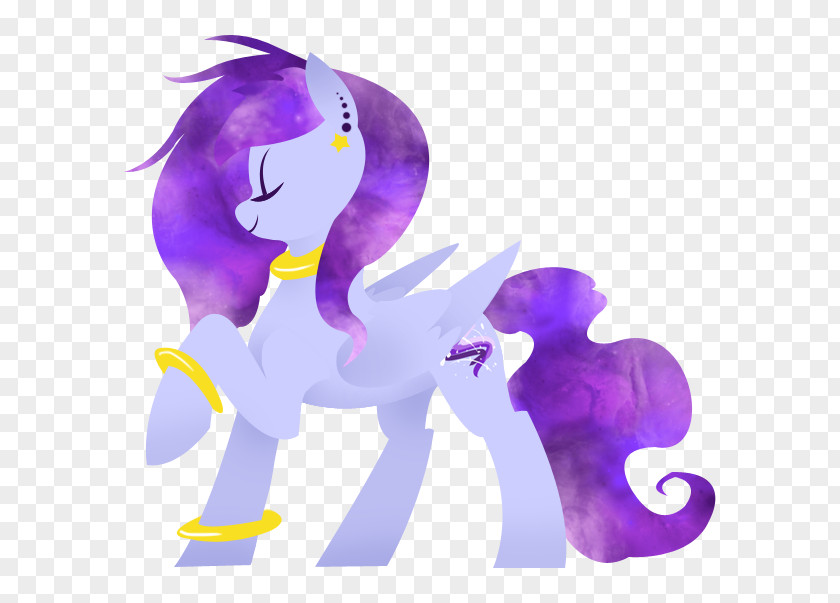 Nebula Vector Horse Pony Violet Lilac PNG