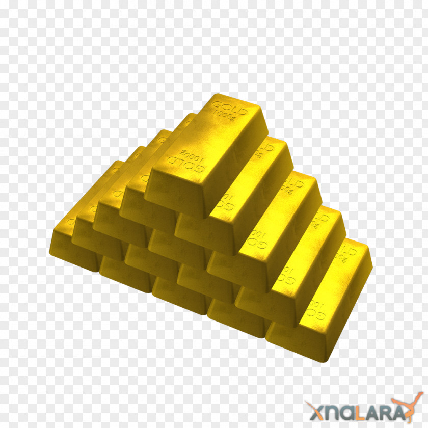 Transparent Gold Bar Image Ingot Metal PNG