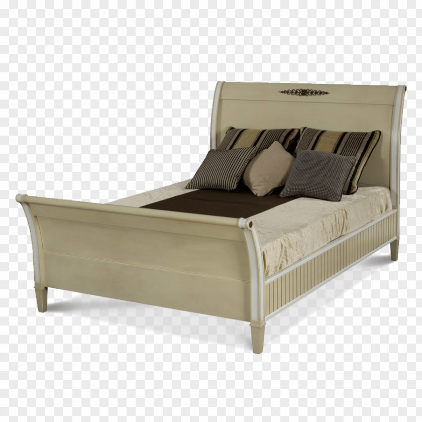 Bed Frame Bedside Tables Sleigh Bedroom PNG