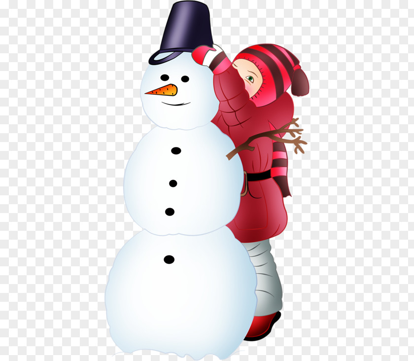 Cartoon Snowman Winter Child Clip Art PNG