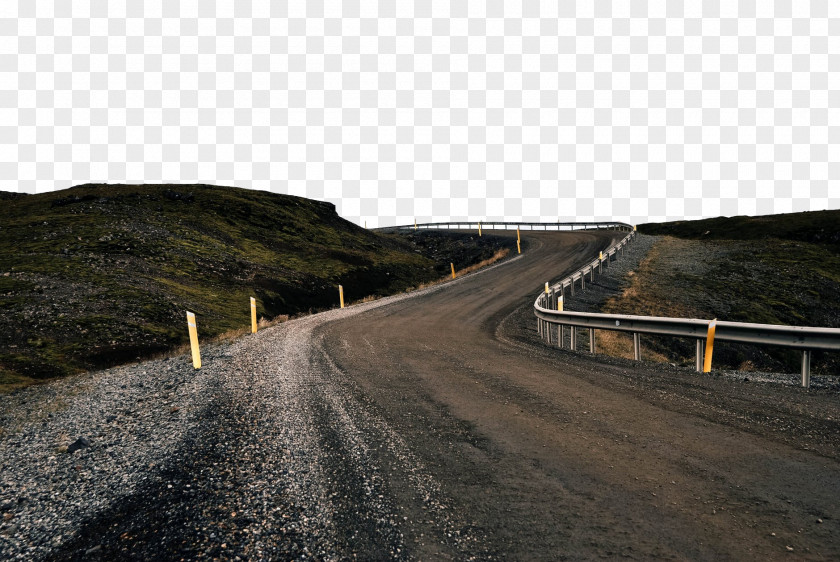 Landscape Lane Road Asphalt Surface Thoroughfare Infrastructure PNG