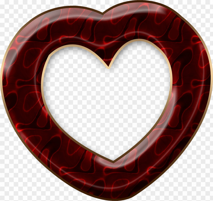 情人节玫瑰 Maroon Heart PNG