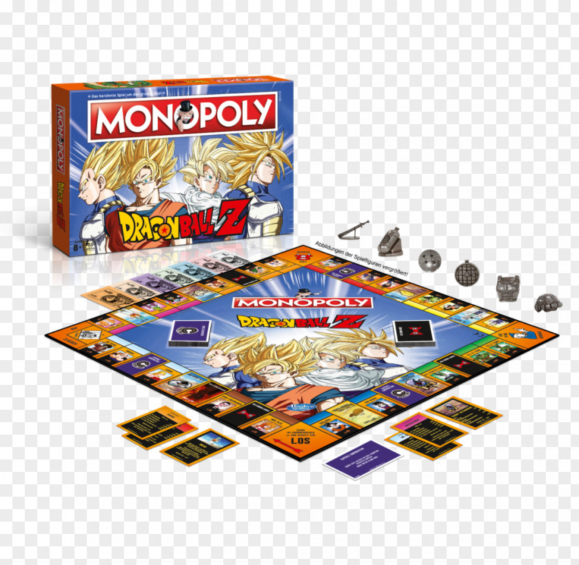 Monopoly Board Game Dragon Ball Winning Moves PNG
