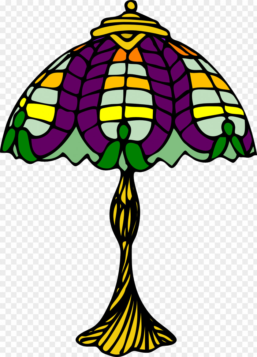 Colorful Umbrella Court Electric Light Lamp Clip Art PNG