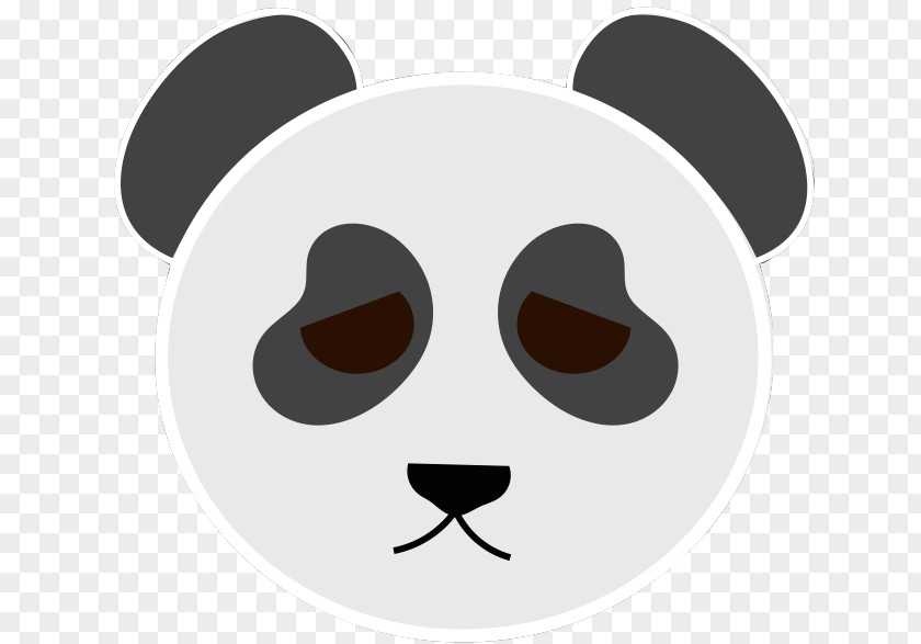 Giant Panda Nose Cartoon Snout Clip Art PNG