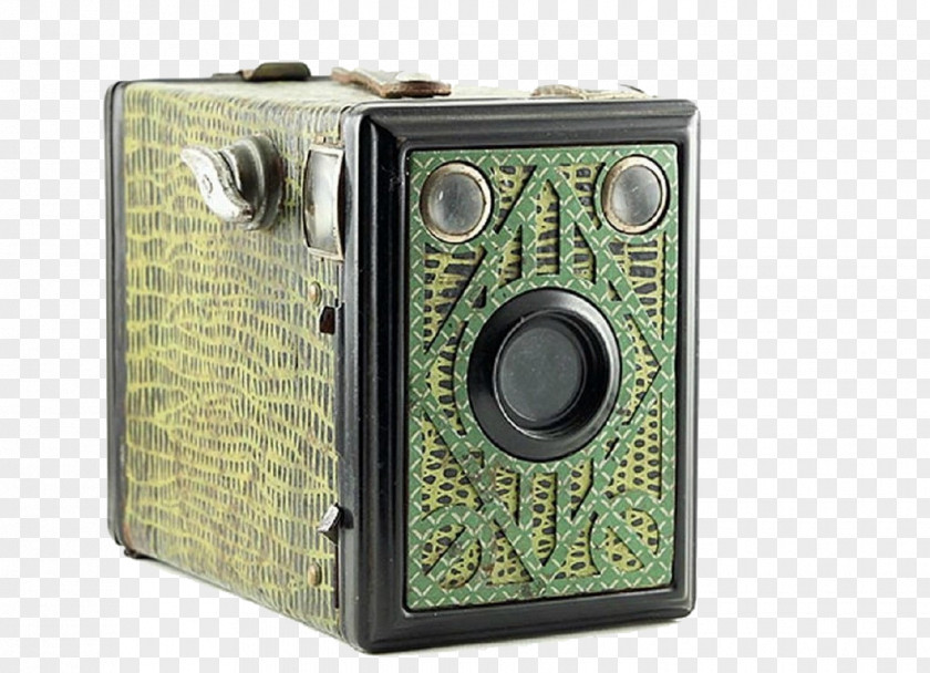 Green Retro Style Camera Kodak Photographic Film Box Fujifilm PNG