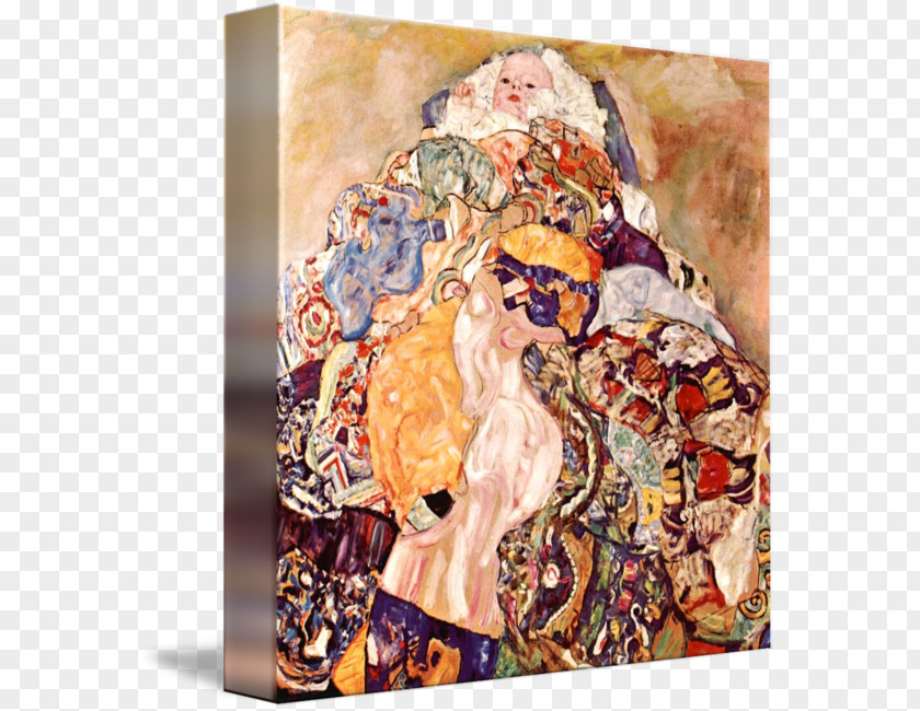 Gustav Klimt Vienna Secession The Kiss Oil Painting Art Nouveau PNG
