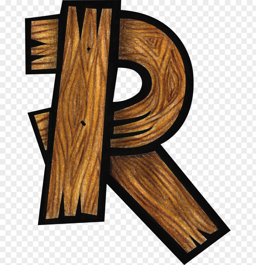 Madeira Wood Letter All Caps Alphabet PNG