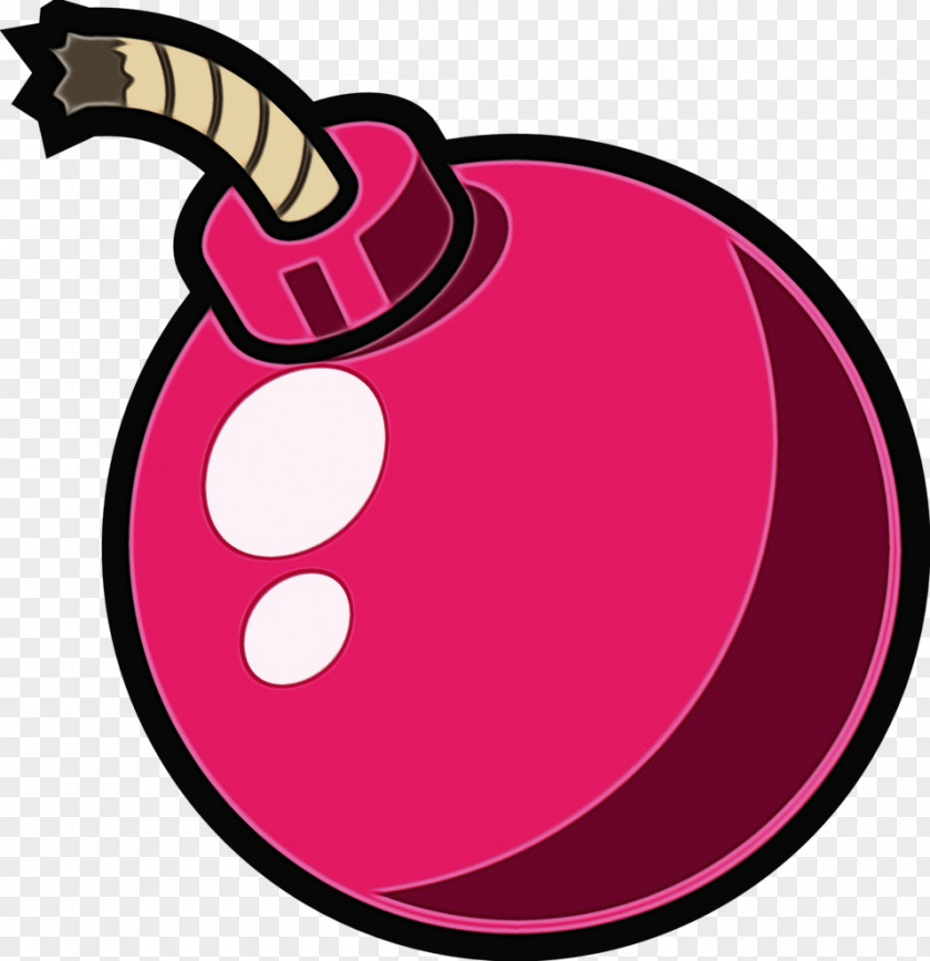 Magenta Pink Bomb Cartoon PNG