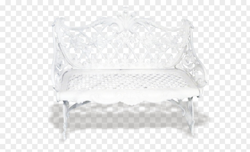 Classical Hollow White Sofa Table Chair Rectangle PNG