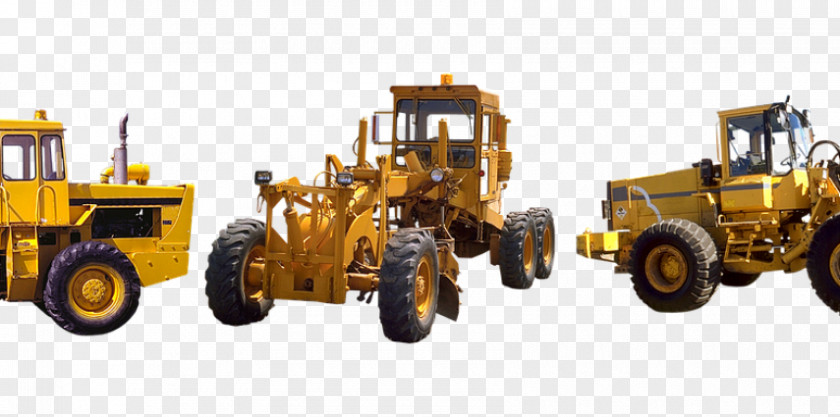 Construction Machinery Heavy Architectural Engineering Tractor Grader Bulldozer PNG