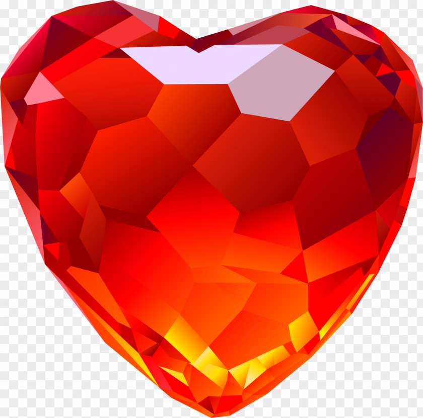 Diamond Red Diamonds Heart Clip Art PNG