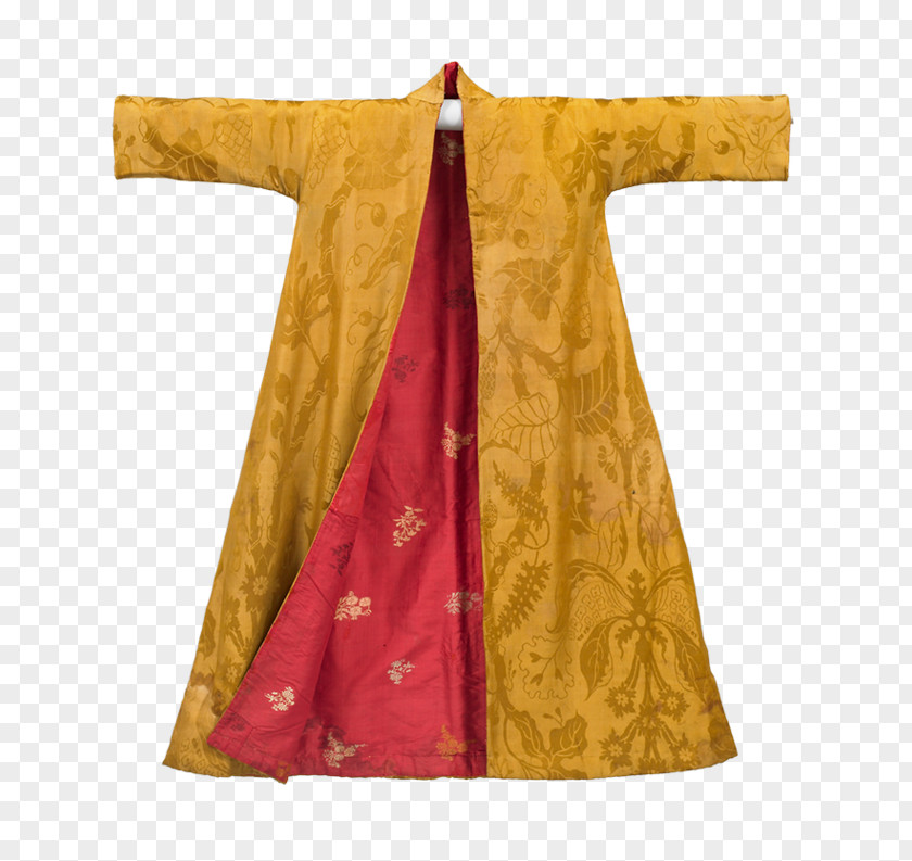 Dress 18th Century Robe Banyan 1730s 1700s PNG