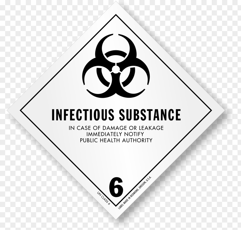 Hazmat Class 6 Toxic And Infectious Substances Dangerous Goods Chemical Substance HAZMAT Biological Hazard Infection PNG