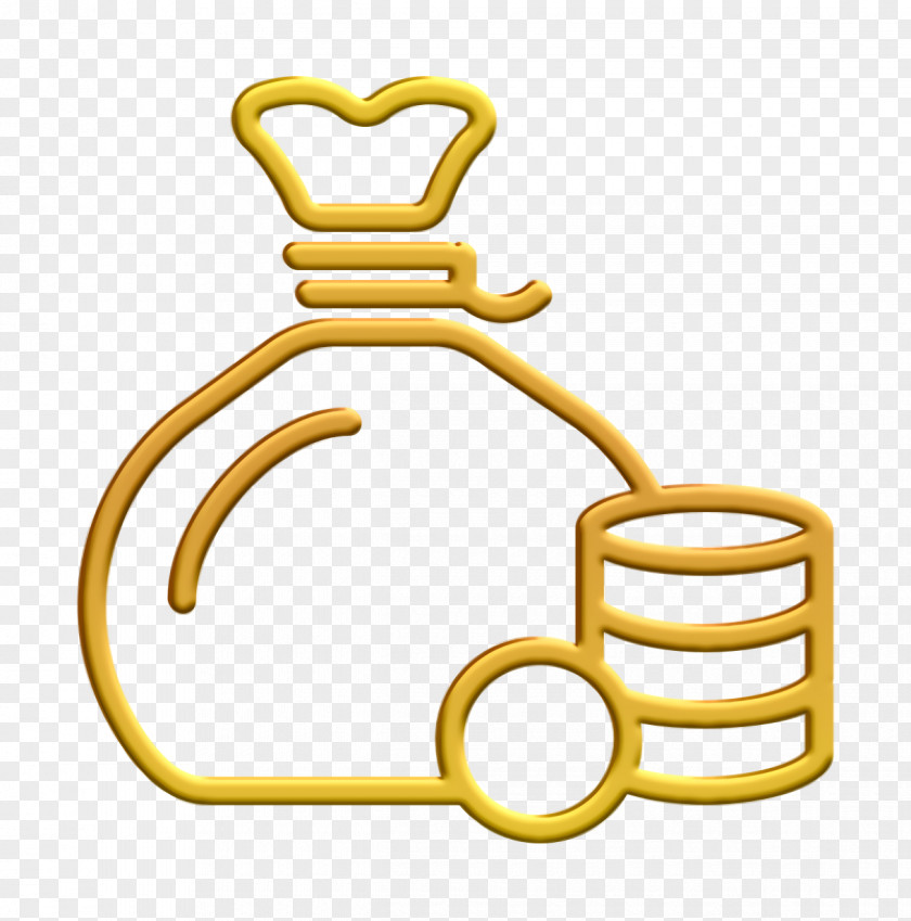 Yellow Business Icon Rich Money PNG