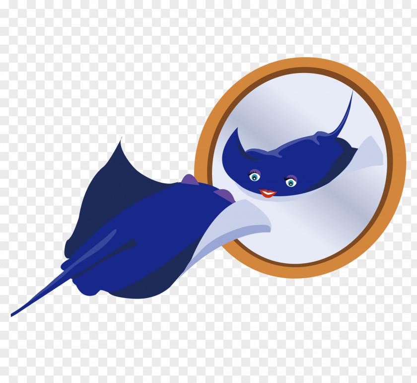 Batfish Mirror Euclidean Vector Clip Art PNG