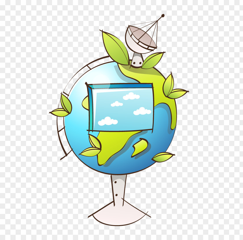 Hand-painted Globe Earth Clip Art PNG