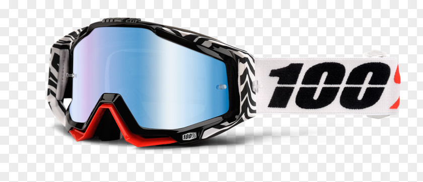 Race Goggles Lens Mirror Glasses Blue PNG