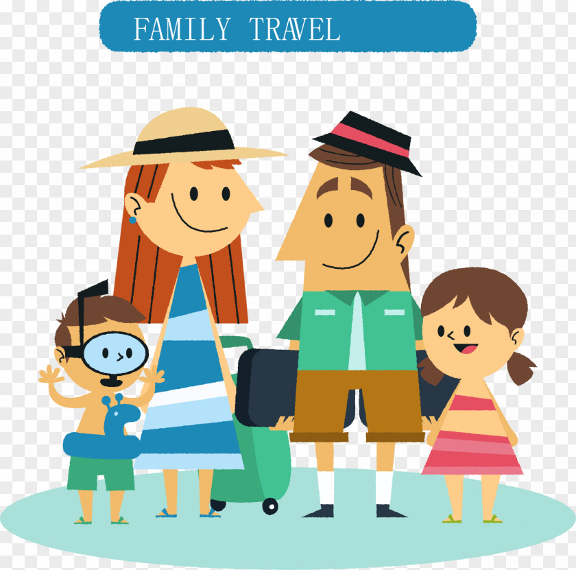 Cartoon Travel Home Design Package Tour Family Vacation Hotel PNG