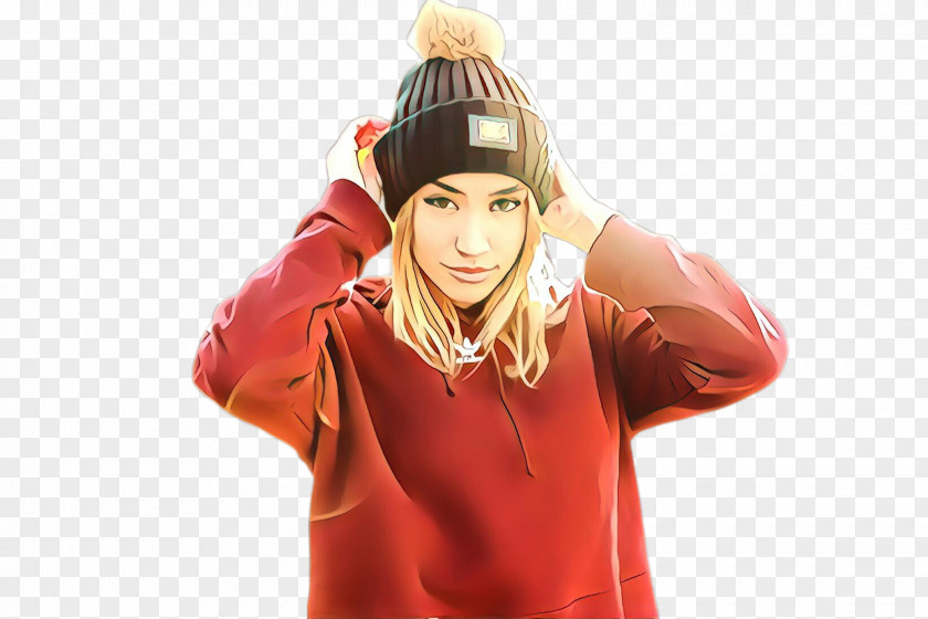 Costume Beanie Winter Girl PNG