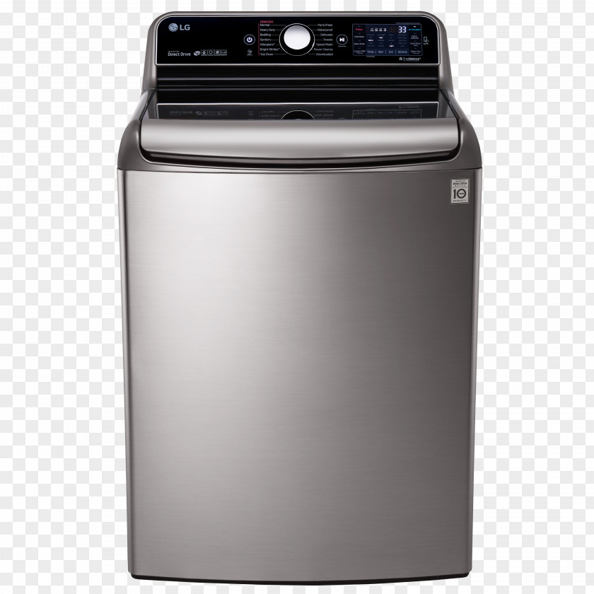 Washing Machine Machines LG WT7700H Steel TurboSteam DLEX7700 PNG