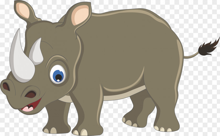 Pig Rhinoceros Animal Clip Art PNG