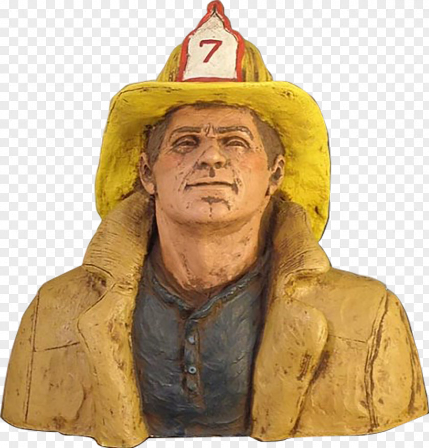 Firefighter Sculpture Figurine Statue Bust PNG