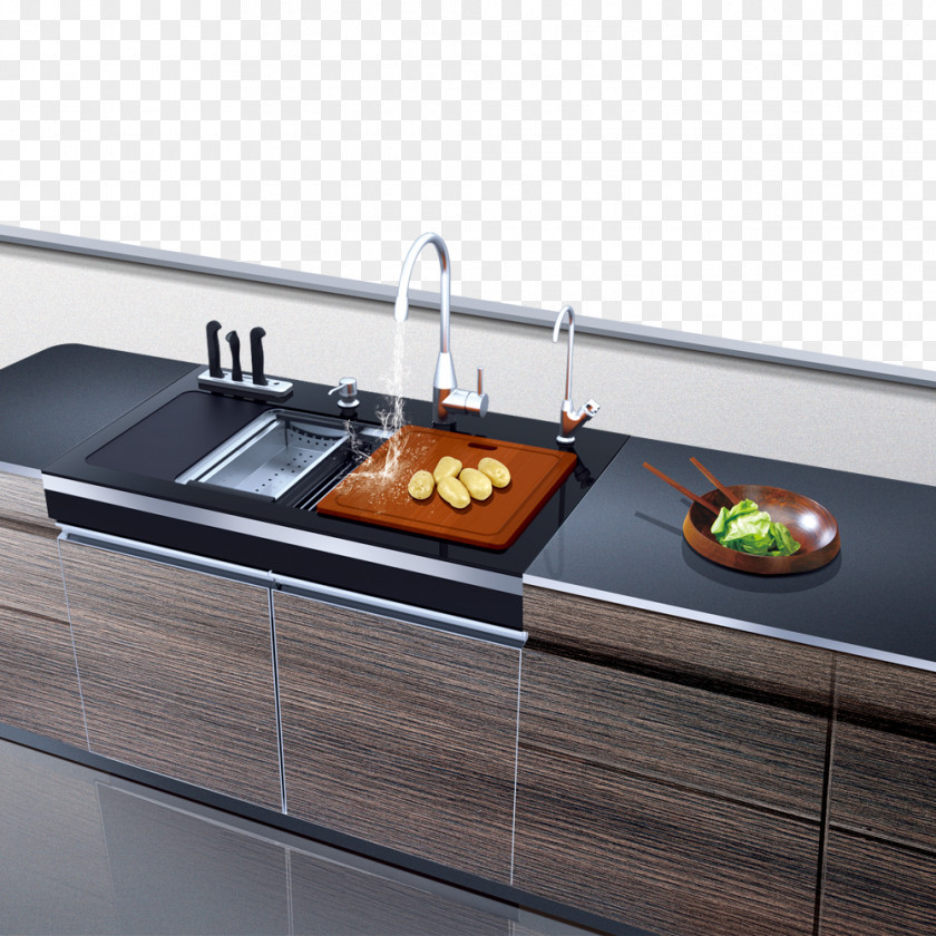 Kitchen Kitchenware Tap Sink PNG