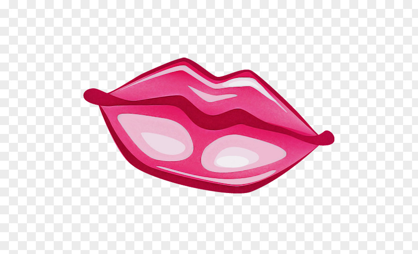 Pink Lip Mouth Nose Headgear PNG