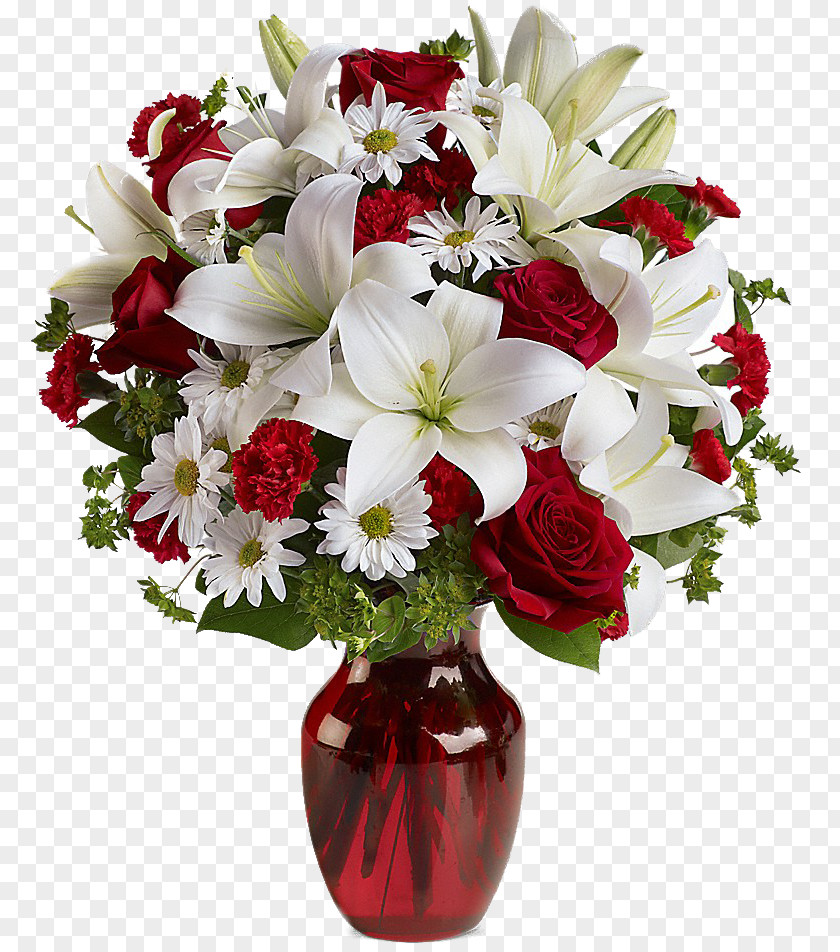 Valentine's Day Floristry Flower Bouquet Rose PNG