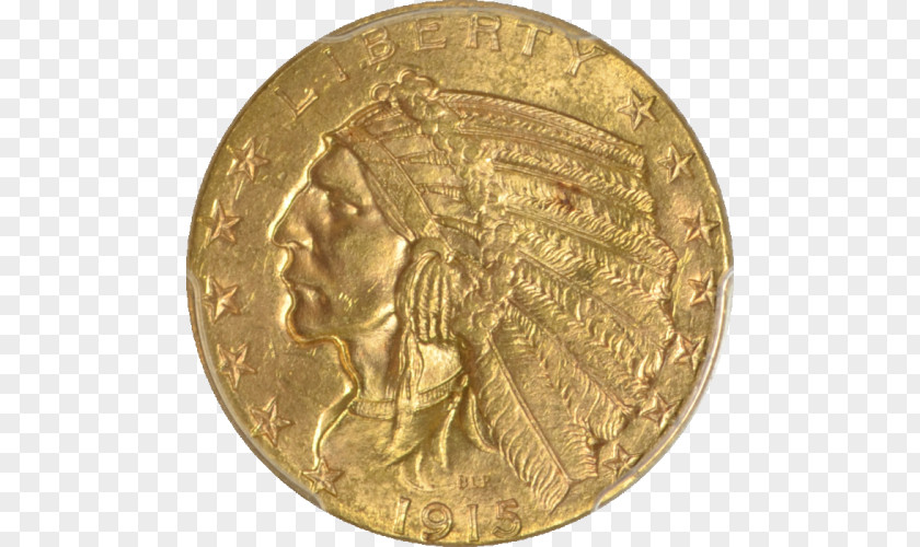 Coin Gold Indian Head Pieces Half Eagle PNG