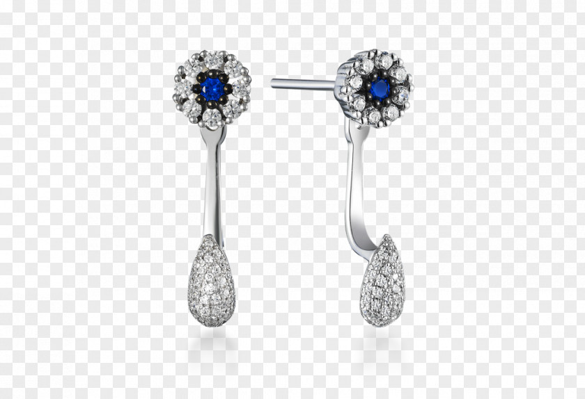 Jewellery Cut Earring Cartier Sapphire PNG